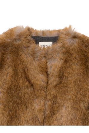 brown polyester jacket DOUUOD KIDS | DX2Q02H0073118